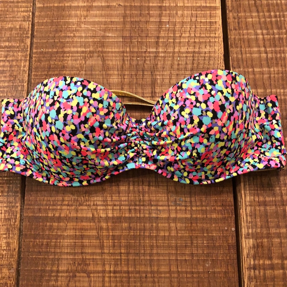 Victoria’s Secret bandeau w gold straps